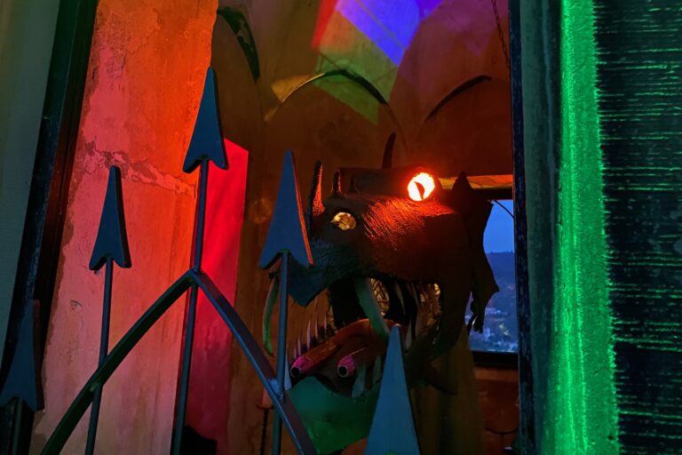 Drache Weihnachtsburg